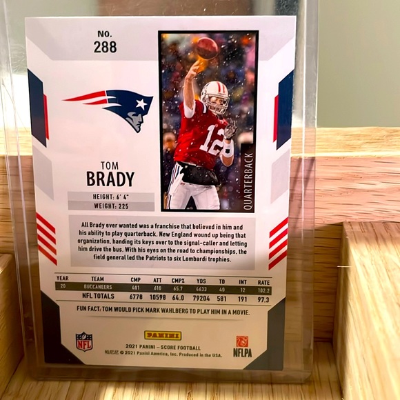 Panini Score Tom Brady - Picture 2 of 2